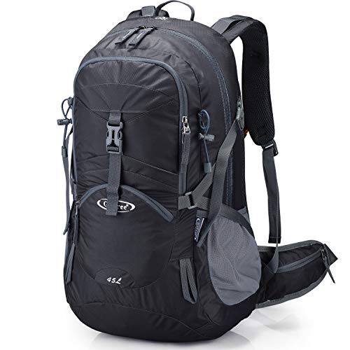 G4Free 45L Waterproof Hiking Travel Backpack with Rain Cover