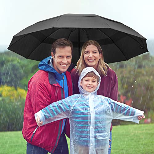 G4Free 62 Inch Large 10 Ribs Compact Reverse Windproof Umbrella