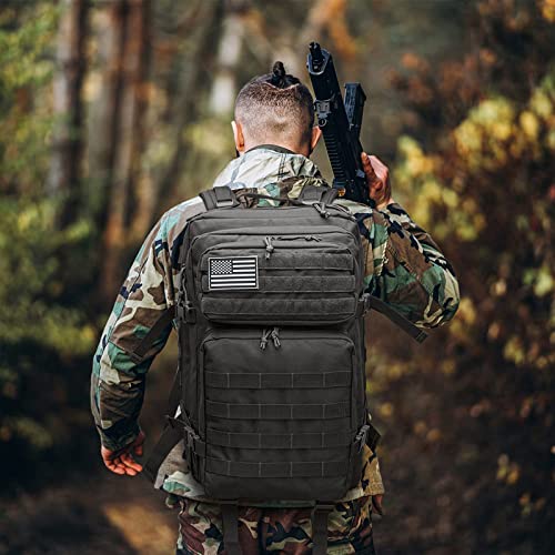 40L 17 Inches Laptop Military Backpack Waterproof Nylon Molle Army Back  Pack Travel Backpack Rucksack Mochila