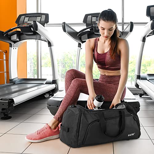 Womens gym bag with shop shoe and wet compartment