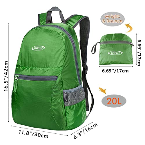 G4Free - 20L Lightweight Packable Backpack -D04V650A-D04V650B-D04V650H-D04V650D-D04V650C