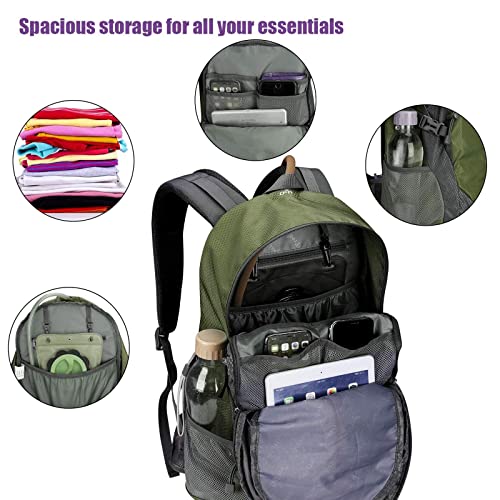 G4Free Activewear - G4Free 35L Outdoor Sports Travel Daypack with Rain Cover -D02V647A-D02V647C-D02V647D-D02V647F-D02V647B