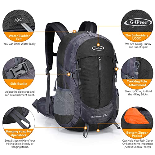 G4Free Activewear - G4Free 35L Outdoor Sports Travel Daypack with Rain Cover -D02V647A-D02V647C-D02V647D-D02V647F-D02V647B