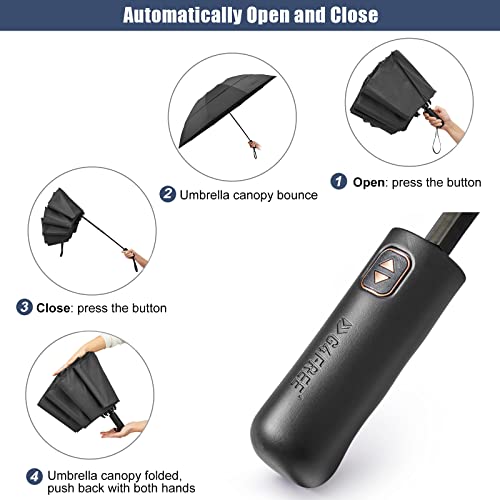 G4Free Activewear - G4Free 62 Inch Large 10 Ribs Compact Reverse Windproof Umbrella -TN22A110A-TN22A110B-TN22A110C-TN22A110D