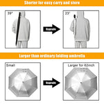 G4Free Activewear - G4Free 62 Inch Portable UV Protection Automatic Big Sun Umbrella -D02V737A-D02V737B-D02V737C