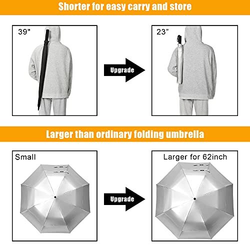 G4Free Activewear - G4Free 62 Inch Portable UV Protection Automatic Big Sun Umbrella -D02V737A-D02V737B-D02V737C