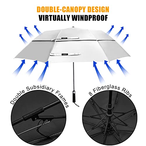 G4Free Activewear - G4Free 62 Inch Portable UV Protection Automatic Big Sun Umbrella -D02V737A-D02V737B-D02V737C