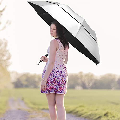 G4Free Activewear - G4Free 62 Inch Portable UV Protection Automatic Big Sun Umbrella -D02V737A-D02V737B-D02V737C