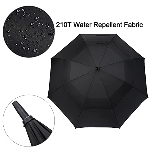 G4Free Activewear - G4Free 72 Inch Huge Double Canopy Vented Windproof Stick Umbrellas -D02V716A-D02V716C-D02V716B