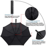 G4Free Activewear - G4Free 72 Inch Huge Double Canopy Vented Windproof Stick Umbrellas -D02V716A-D02V716C-D02V716B