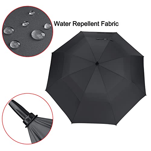 G4Free Activewear - G4Free Automatic Open Golf Umbrella Double Canopy Vented Stick Umbrellas -TN22A051A-D02V638A-D01V066A-TN22A051B-D02V638B
