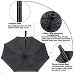 G4Free Activewear - G4Free Automatic Open Golf Umbrella Double Canopy Vented Stick Umbrellas -TN22A051A-D02V638A-D01V066A-TN22A051B-D02V638B