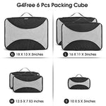 G4Free Activewear - G4Free Packing Cubes 6pcs Travel Accessories Organizers Travel Packing Bags -D10V005A-D10V005B