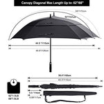 G4Free Activewear - G4Free Square Windproof Auto Open Stick Umbrella -D02V590A-D02V590C-D02V590F-D02V590B-D02V590G