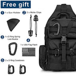 G4Free Activewear - G4Free Tactical EDC Sling Bag Backpack with Pistol Holster -D02V759A-D02V759D-D02V759B-D02V759F