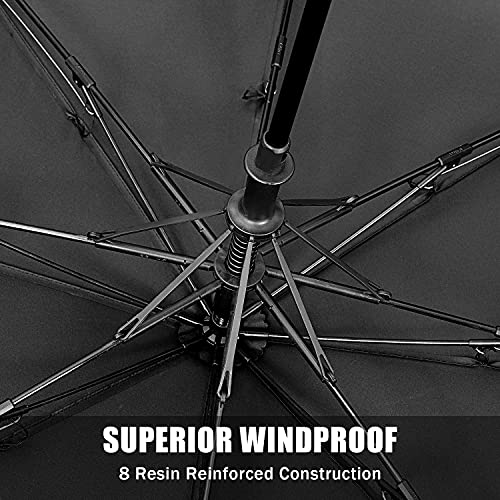 G4Free - G4Free 62 Inch Portable Automatic Open Oversize Vented Double Canopy Umbrellas -D02V684A