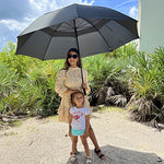 G4Free - G4Free 80 Inch 6.6 Ft Double Canopy Vented Windproof Stick Family Umbrella -TN21A013A-TN21A013B-TN22A160B-TN22A160A-TN22A160C