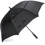 G4Free - G4Free Automatic Open Golf Umbrella Double Canopy Vented Stick Umbrellas -TN22A051A