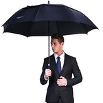 G4Free - G4Free Automatic Open Golf Umbrella Double Canopy Vented Stick Umbrellas -TN22A051A-D02V638A-D01V066A-TN22A051B-D02V638B