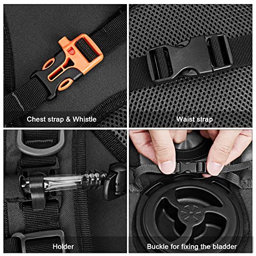 G4Free - G4Free Military Tactical Hydration Backpack with 3L Upgraded Bladder -D02V560A-D02V560B