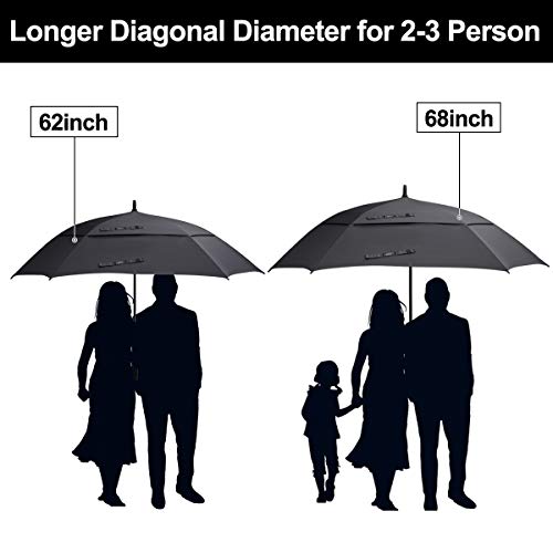 G4Free - G4Free Square Windproof Auto Open Stick Umbrella -D02V590A