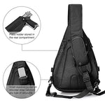 G4Free - G4Free Tactical EDC Sling Backpack, Military Rover Shoulder Sling Bag Pack with Pistol Holster for Concealed Carry -D02V760D-D02V760A-D02V760C
